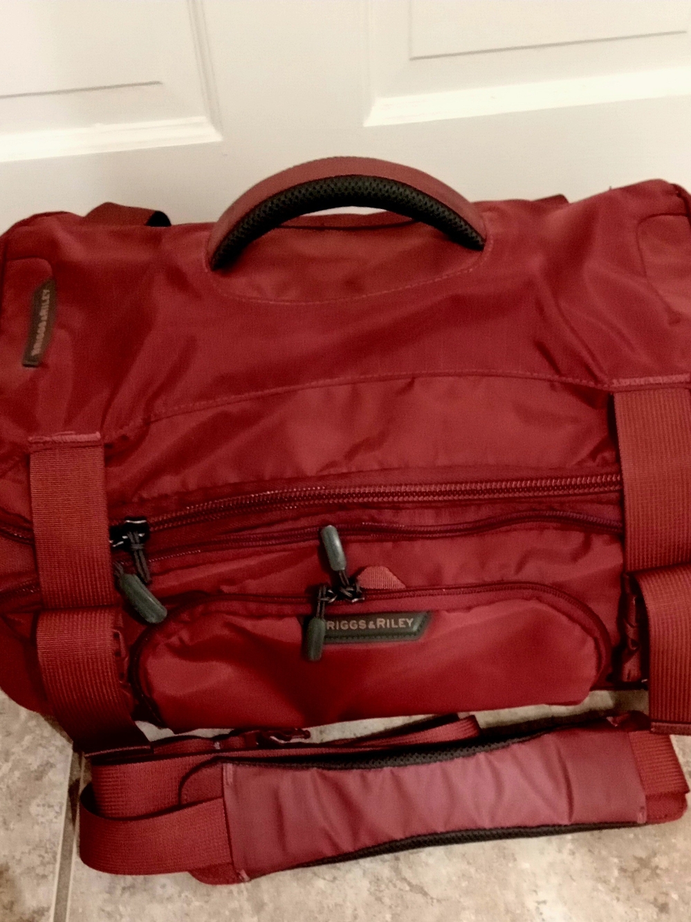 Briggs & Riley Red Travel Duffel Bag